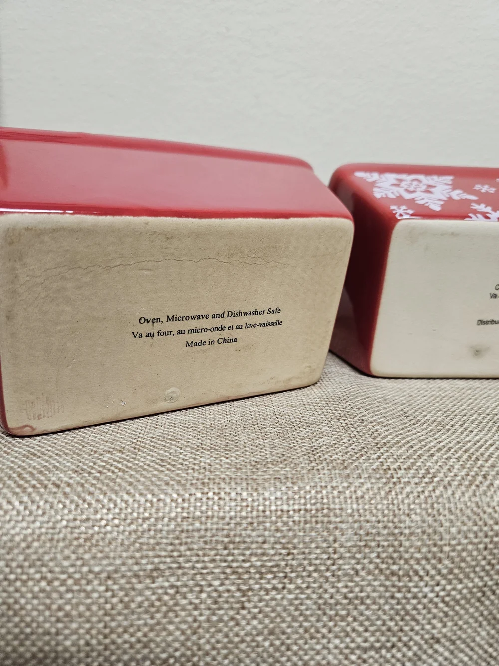 Red Ceramic Mini‎ Loaf Pans - Set